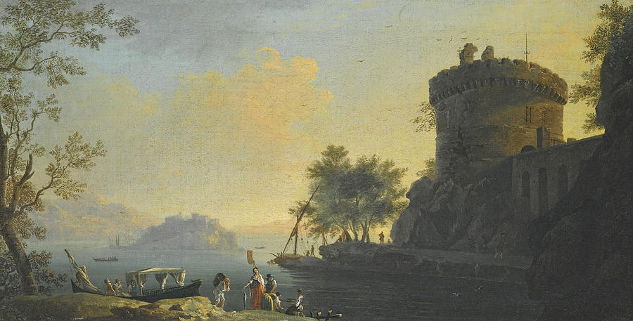 An Italianate Landscape with the Tomb of the Plautii Painting by Thomas Patch