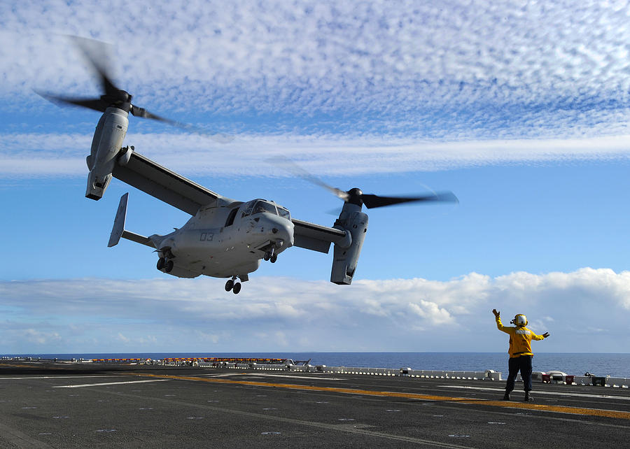 An MV-22B Osprey takes off Photograph by Celestial Images - Fine Art ...