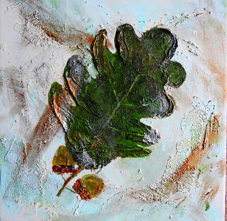 An Oak Leaf Painting by Betty-Anne McDonald