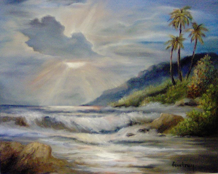 An Ocean View Painting by Faye Tracy