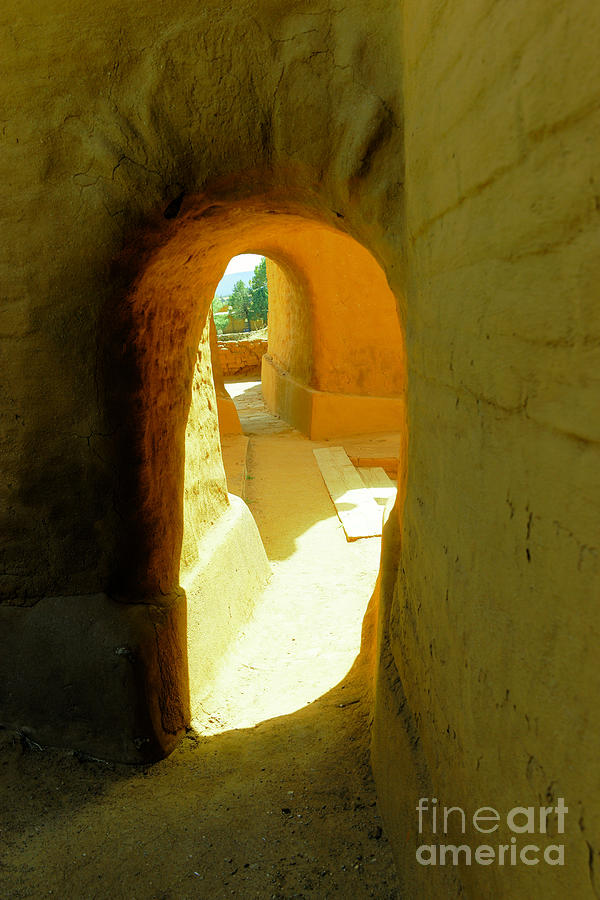 an old Archway at the Pecos mission Photograph