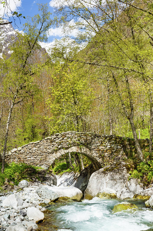 An old bridge - 2 - French Alps Photograph by Paul MAURICE