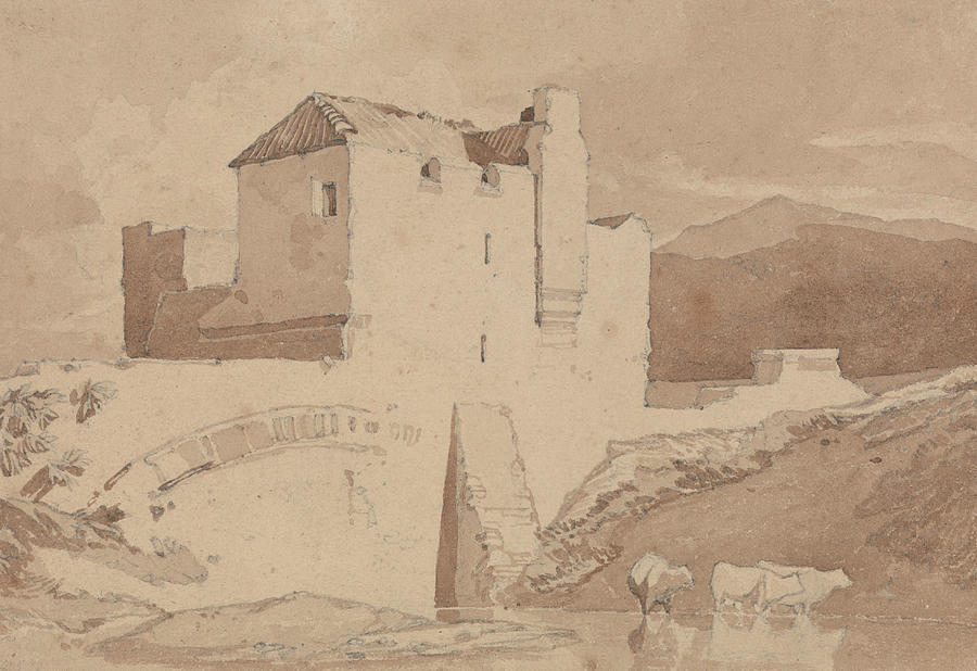 An Old Building Drawing by John Sell Cotman