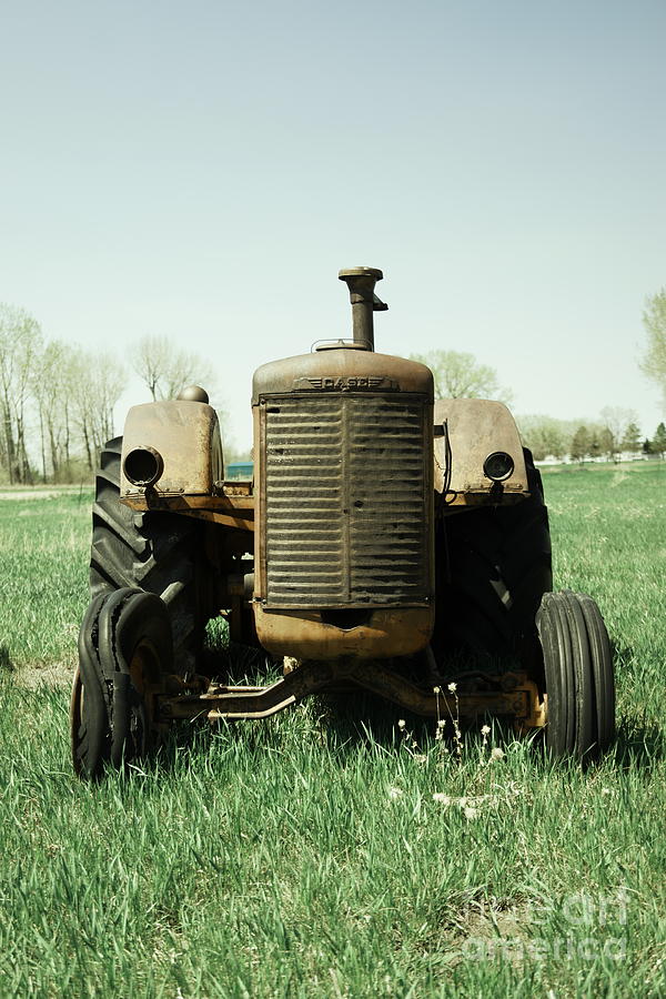An old Case tractor Photograph by Jeff Swan
