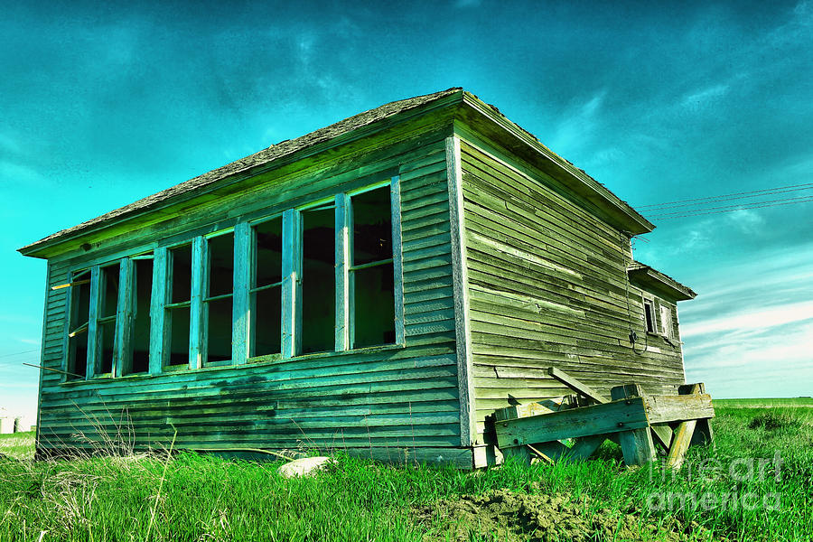 An old Dakota Schoolhouse Photograph by Jeff Swan