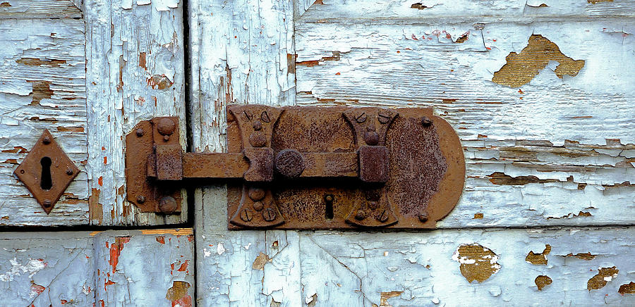 An Old Door Lock In Florence Italy Photograph by Rick Rosenshein