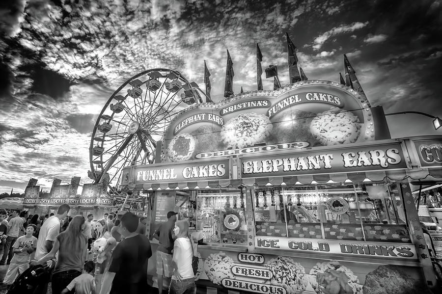 Vintage Carnival Photography Black And White