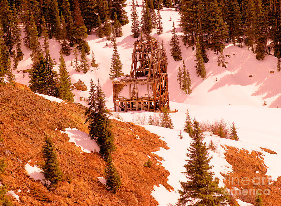 an old mine north of Silverton Colorado Photograph