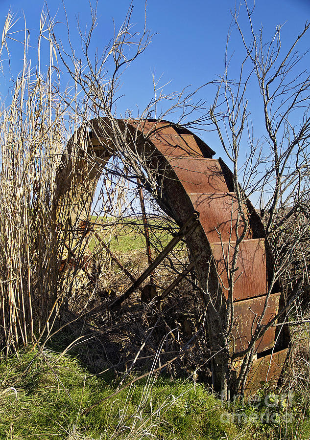 An old rusted watermill Photograph by Art by Magdalene
