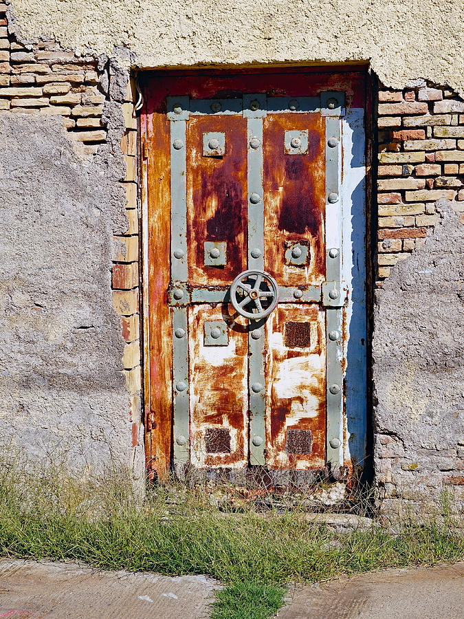 An Old Rusty Door In Katakolon Greece Photograph by Rick Rosenshein