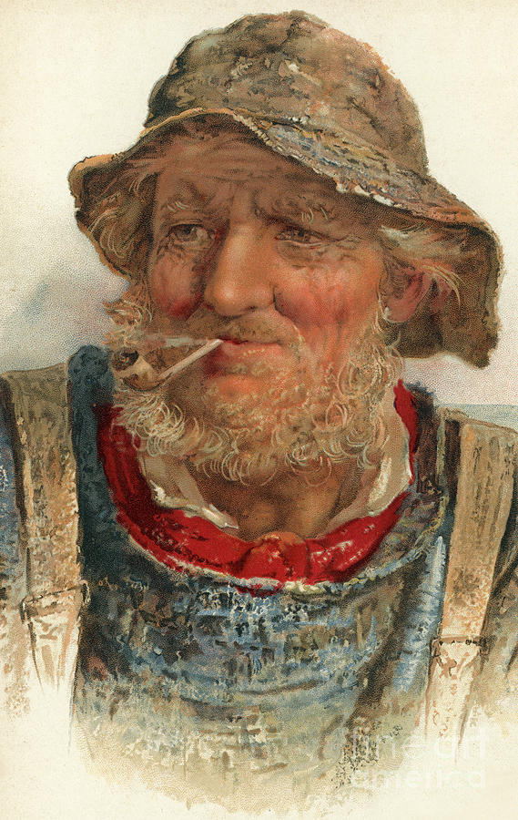 Hat Painting - An Old Salt by James Drummond