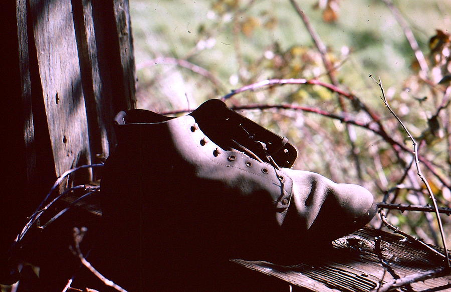 An Old Shoe Photograph By Richard Mansfield Fine Art America