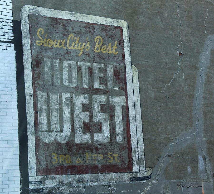 An old sign Photograph by Yumi Johnson