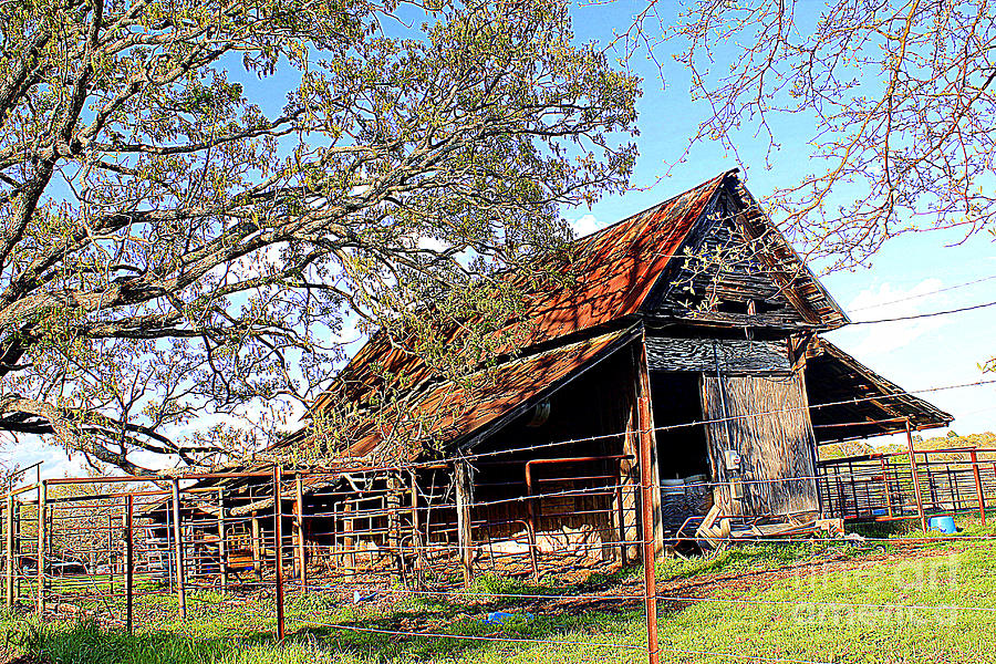An Old Weathered Barn Photograph by Kathy White
