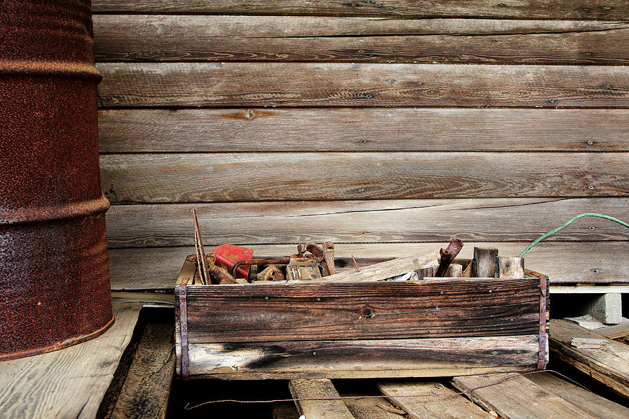 An Old Wooden Toolbox Photograph by Lynn Jordan
