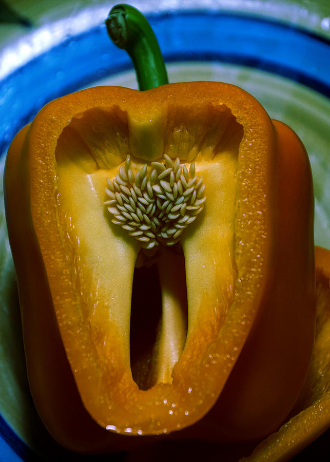 An Orange Bell Pepper #2 Photograph by Ben Upham III