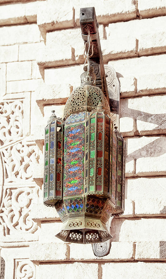 An oriental lamp with artful ornaments Photograph by Gina Koch