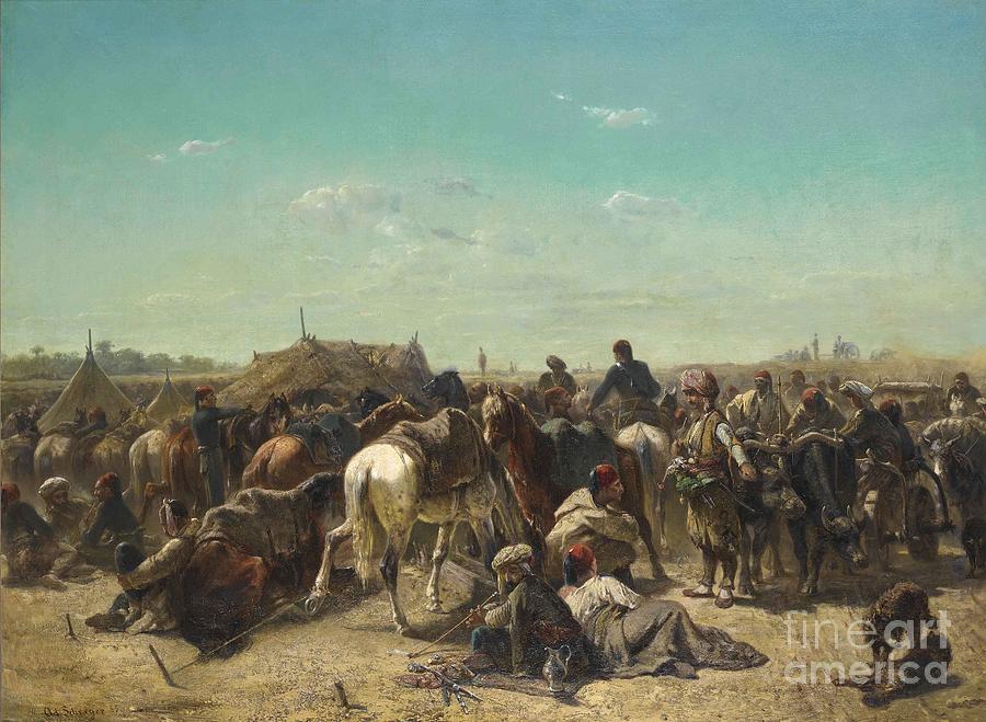An Ottoman encampment Painting by Celestial Images