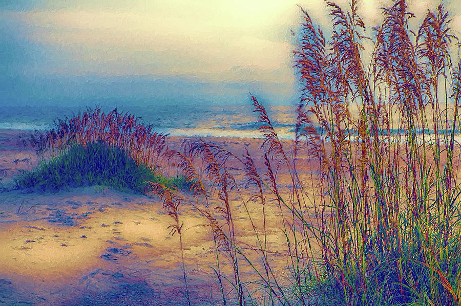 An Outer Banks Beach AP Painting by Dan Carmichael
