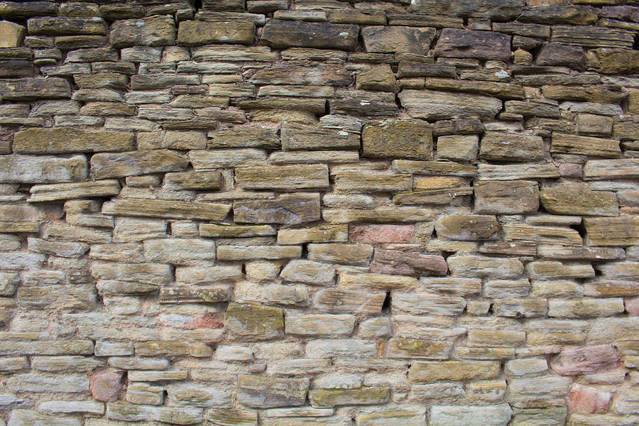 Brick Photograph - An Uneven Rock/Stone/Brick Wall by Rikki Prince