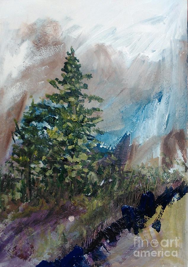 An Yosemite Afternoon Painting by Sherry Harradence