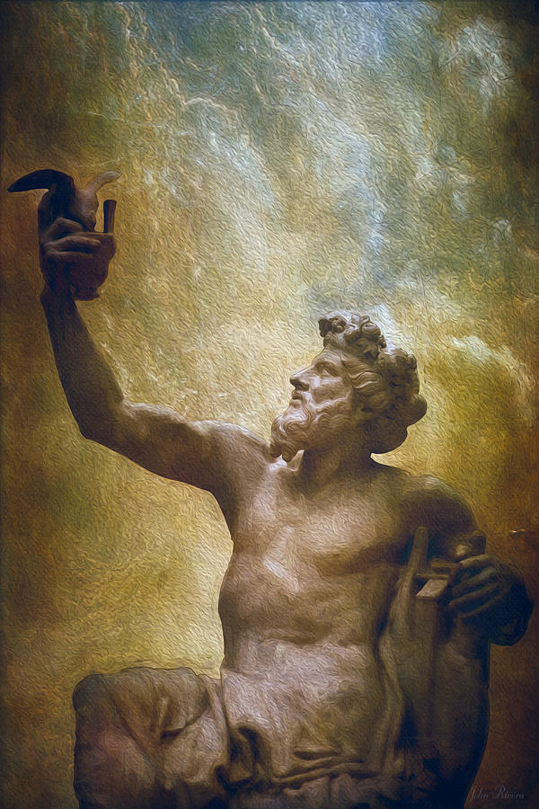 Anacreon Sculpture 1851 Photograph by John Rivera