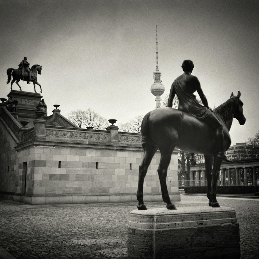 Analog Black and White Photography - Berlin - Alte Nationalgalerie Photograph by Alexander Voss