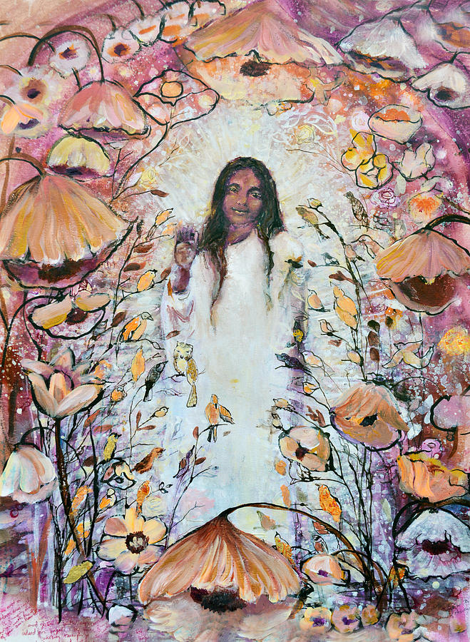 Anandamayi Ma - Divine Love Painting by Ashleigh Dyan Bayer