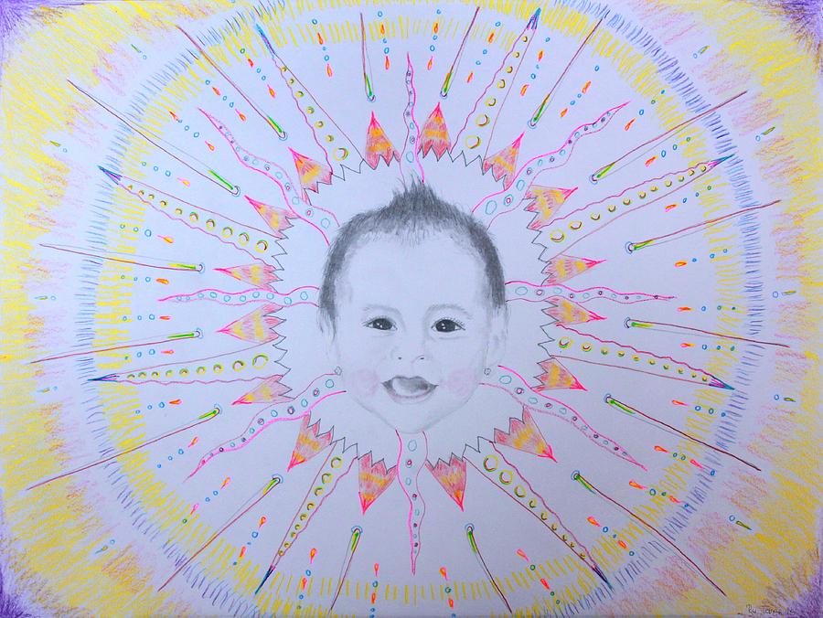 Sun Drawing - Anani Sun by Ru Tover