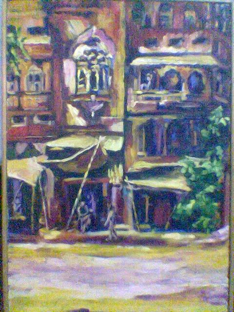 Cityscape Painting - Anar kali by Fareeha Usman