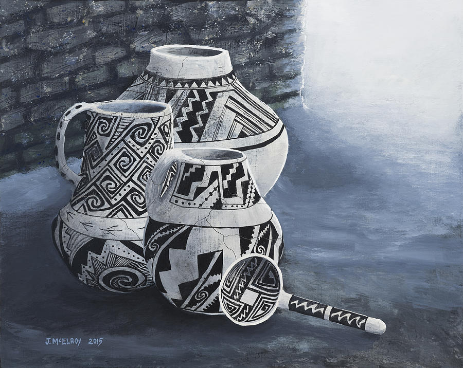 Still Life Painting - Anasazi Charm by Jerry McElroy