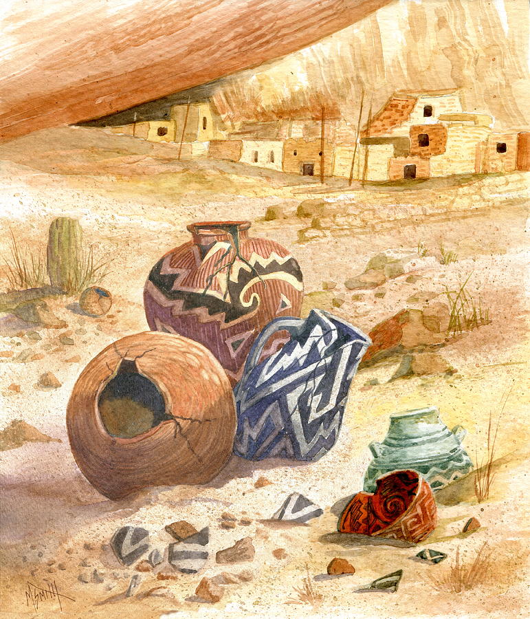 Anasazi Remnants Painting by Marilyn Smith
