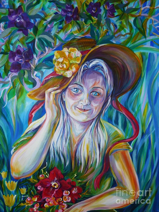 Anastassia Painting by Anna  Duyunova