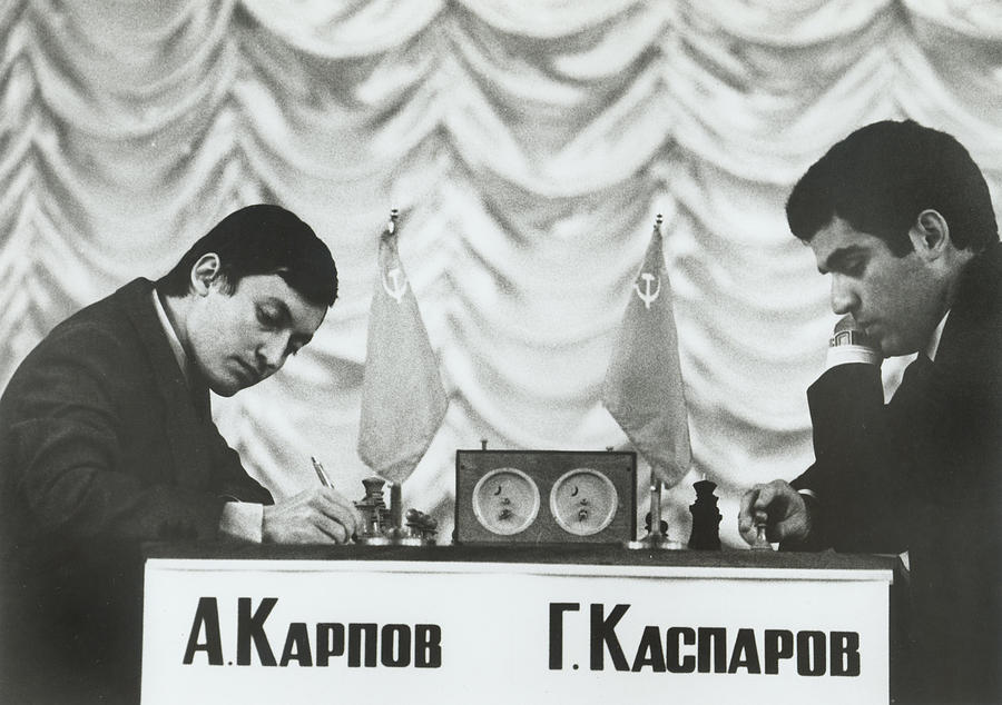 Champion Photograph - Anatoly Karpov And Gari Aka Gary by Everett