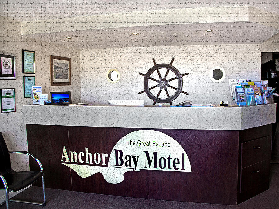 Anchor Bay Motel Reception Photograph by Miroslava Jurcik