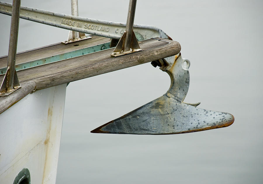 Sailboat Anchor Photograph by Charles Harden