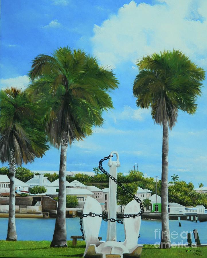 Anchor in Paradise Painting by Kenneth Harris