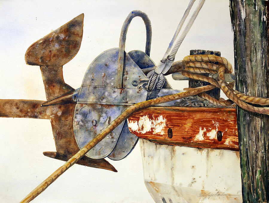 Anchor On The Bow 22x 30 Painting