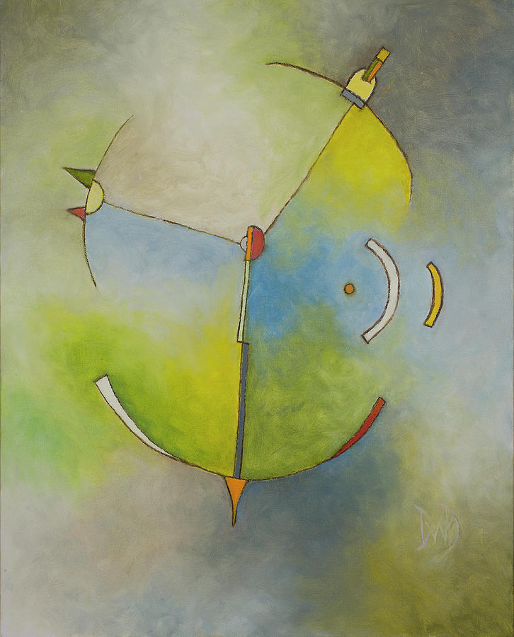 Geometric Abstracts Painting - Anchor Points 3 by David Douthat