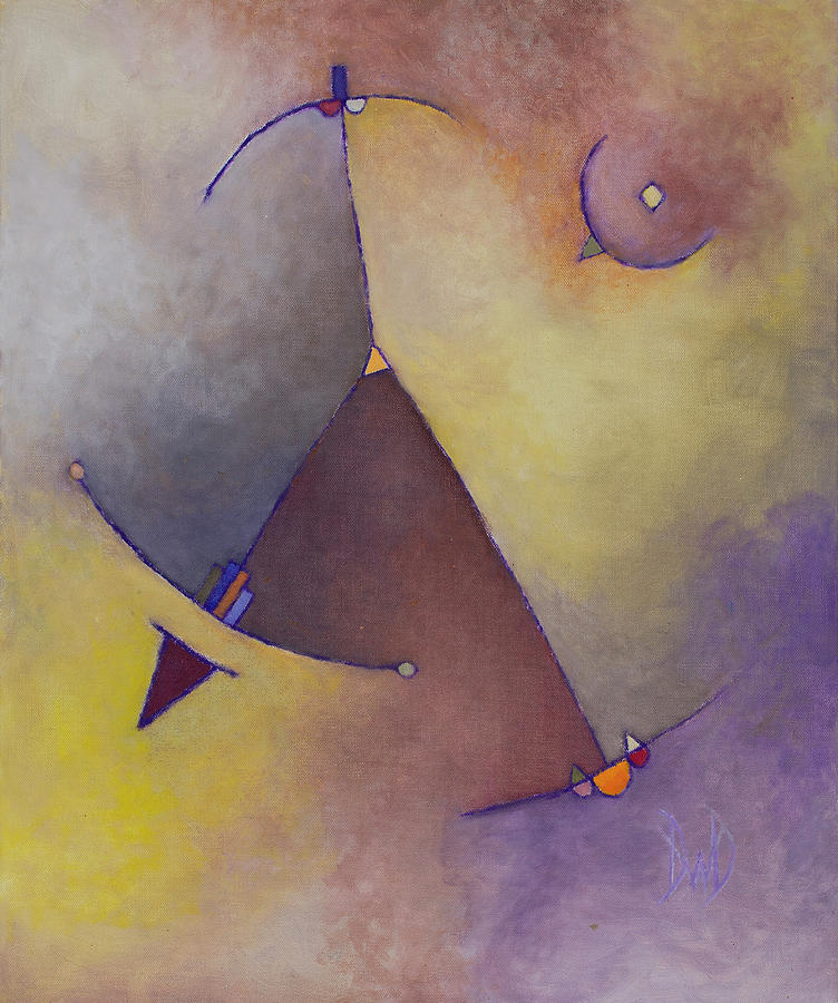 Geometric Abstracts Painting - Anchor Points 4 by David Douthat