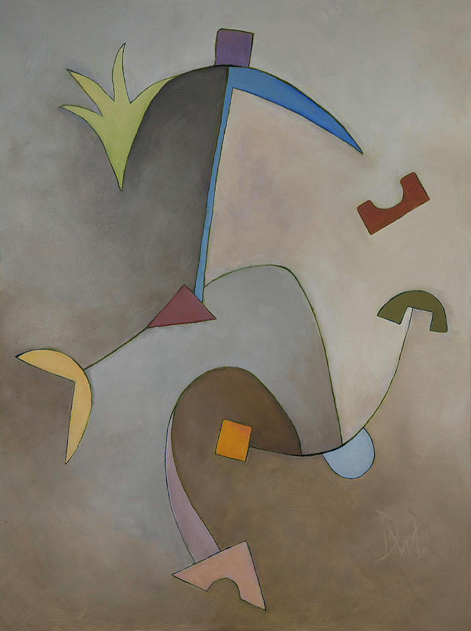 Geometric Abstracts Painting - Anchor Points 8 by David Douthat Geometric Abstracts Painting - Anchor Points 8 by David Douthat