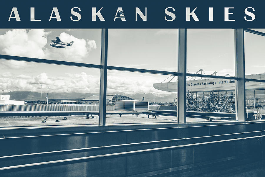 Anchorage Alaska Airport  No2 Fine Art Film Black and White Photograph by Joni Eskridge