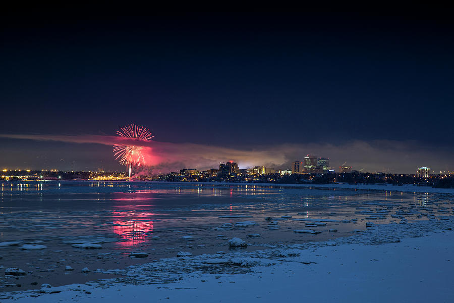 Anchorage Fireworks Photograph by Matt Skinner