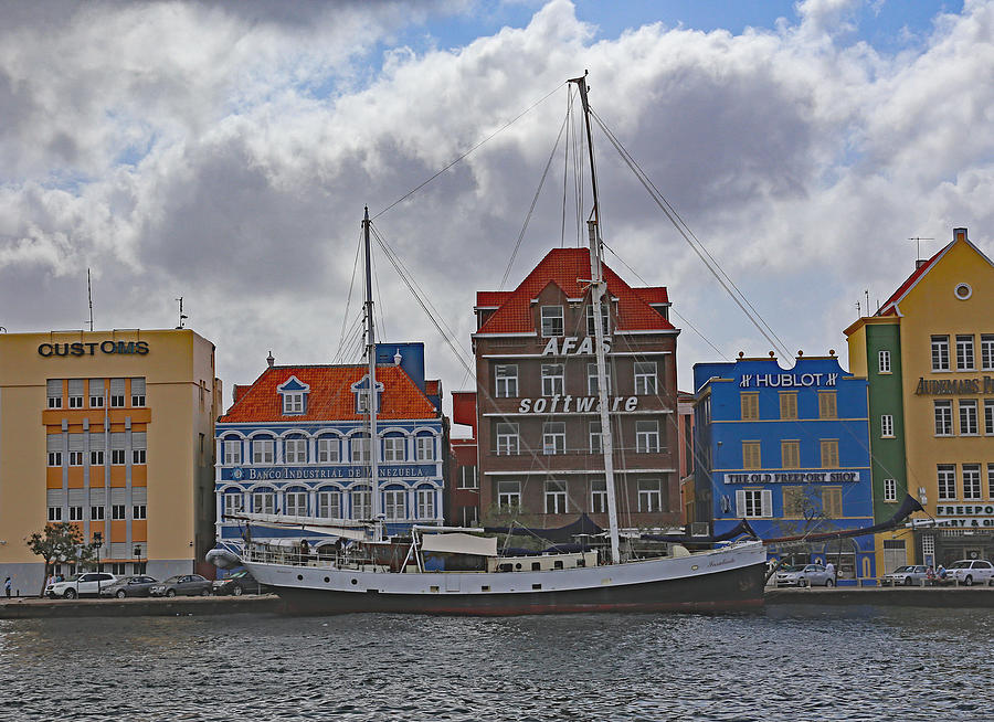 Anchored in Willemstad,Curacao Photograph by Allan Levin