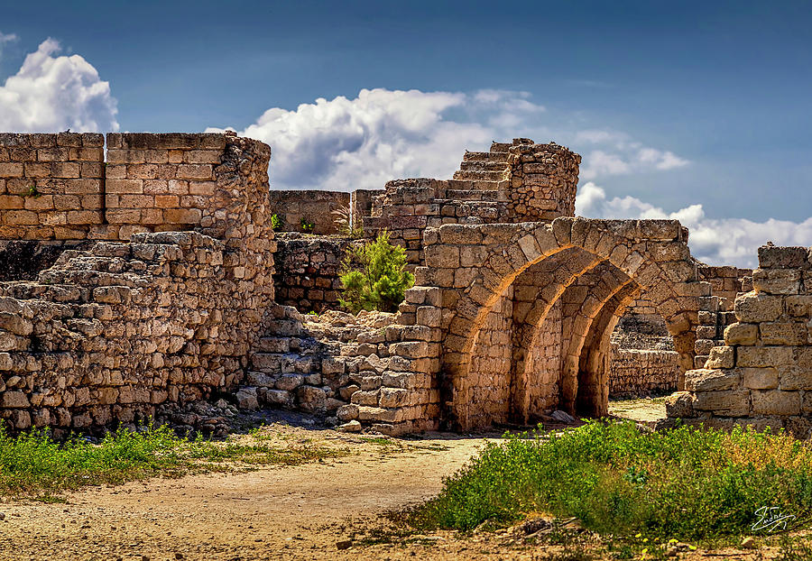 Ancient Arches In Caesarea Photograph by Endre Balogh