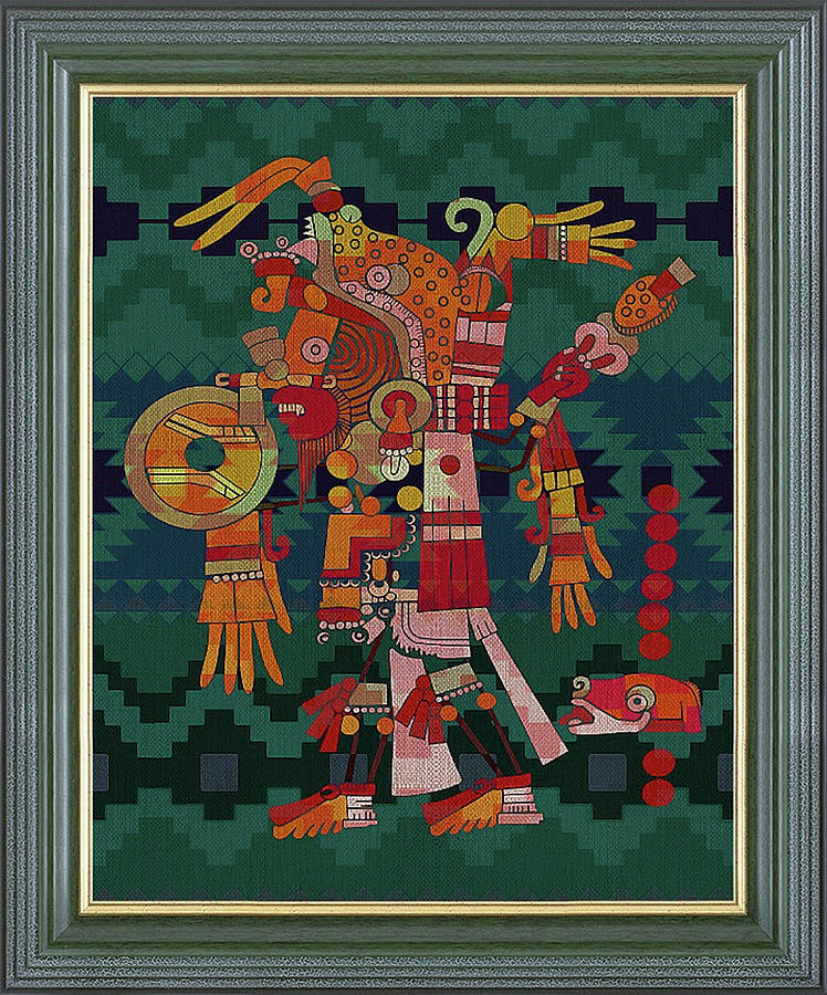 aztec print paintings