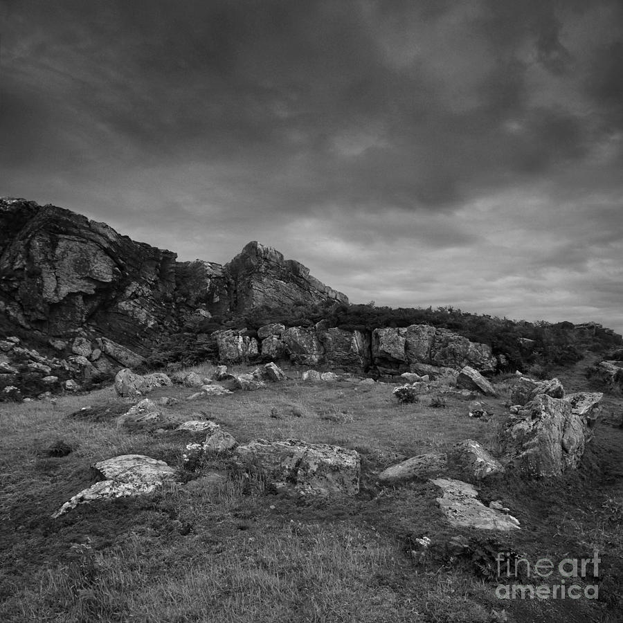 Black And White Photograph - Ancient Burial Site by Paul Davenport