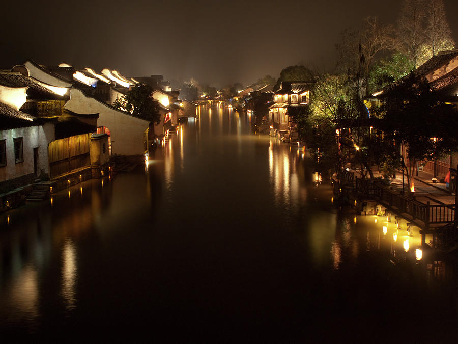 Ancient Chinese Water Town Photograph by Andrew Soundarajan
