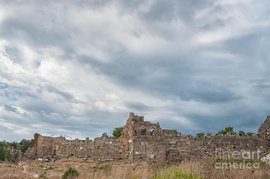 Ancient City Walls in Side Photograph by Antony McAulay