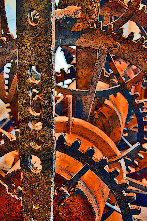 Moscow Photograph - Ancient Clock Mechanism. by Andy i Za